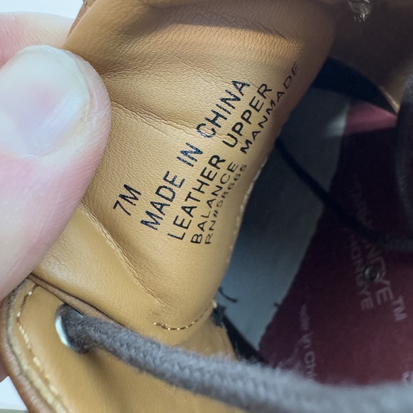 Mens Nordstrom Rack Eugene Derby Brown Leather Formal Comfort Shoes Size 7 M GUC - Picture 10 of 10